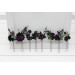 Gothic Hair Pins in Purple & Black for Bridal Hairstyles