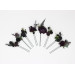 Gothic Hair Pins in Purple & Black for Bridal Hairstyles