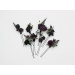 Gothic Hair Pins in Purple & Black for Bridal Hairstyles