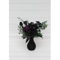 Black & Purple Gothic Mini Bouquet for Vase 5411