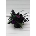 Gothic Wedding Centerpiece in Black & Purple