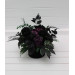 Gothic Wedding Centerpiece in Black & Purple