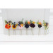 Colorful Sunflower Hair Pins for Bridal and Bridesmaid Hairstyles