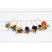 Colorful Sunflower Hair Pins for Bridal and Bridesmaid Hairstyles