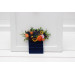 Orange, Blue, Purple, Pink & Green Pocket Boutonniere for Weddings