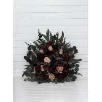Burgundy, Purple & Beige Standing Flowers for Wedding Ceremony 5016
