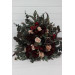 Wedding Aisle Arrangement in Burgundy, Purple & Beige