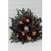 Wedding Aisle Arrangement in Burgundy, Purple & Beige
