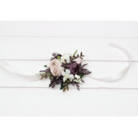 Purple, Blush Pink, Beige & Ivory Wrist Corsage 5474