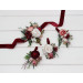 Wedding Boutonnieres in Burgundy, Dusty Rose & Blush Pink Tones