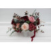 Wedding Centerpiece in Burgundy, Dusty Rose & Blush Pink