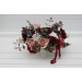 Wedding Centerpiece in Burgundy, Dusty Rose & Blush Pink