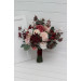 Coordinated Wedding Bouquets in Burgundy, Dusty Rose & Blush Pink