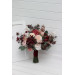 Coordinated Wedding Bouquets in Burgundy, Dusty Rose & Blush Pink