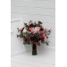 Coordinated Wedding Bouquets in Burgundy, Dusty Rose & Blush Pink