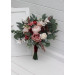 Coordinated Wedding Bouquets in Burgundy, Dusty Rose & Blush Pink
