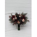 Elegant Bridal Bouquet in Purple, Burgundy & Beige