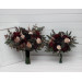 Elegant Bridal Bouquet in Purple, Burgundy & Beige
