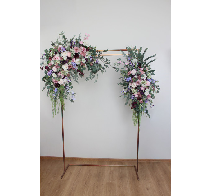 Wildflower Wedding Arch Flowers in Dusty Rose, Purple, Lilac, Ivory & Blush Pink