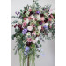 Wildflower Wedding Arch Flowers in Dusty Rose, Purple, Lilac, Ivory & Blush Pink