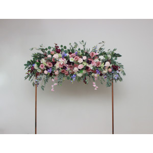Dusty Rose, Purple, Lilac, Ivory & Blush Pink Wedding Arbor Flowers 5492