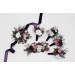 Purple, Lilac & White Floral Wrist Corsage for Special Occasions
