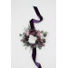 Purple, Lilac & White Floral Wrist Corsage for Special Occasions
