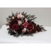 Burgundy, and Pink Wedding Bouquets – Cascading Faux Bridal Designs