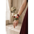 Burgundy, Dusty Rose & Blush Pink Wrist Corsage for Weddings