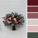 Wedding Bouquets in Burgundy, Dusty Rose & Blush Pink