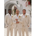 Groom & Groomsmen Flowers in Peach, Yellow, White & Dusty Olive