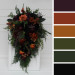 Moody Gothic Bridal & Bridesmaid Bouquets with Ferns