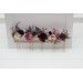 Bridal Hair Pins in Mauve, Purple & Beige
