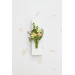Groom & Groomsmen Flowers in Peach, Yellow & Soft Olive Green