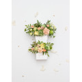 Bridal Floral Hair Clips in Peach, Yellow & Soft Olive Green