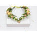 Fairy Floral Crown in Peach, Yellow & Soft Olive Green