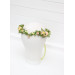 Fairy Floral Crown in Peach, Yellow & Soft Olive Green