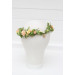 Fairy Floral Crown in Peach, Yellow & Soft Olive Green