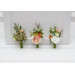 Groom & Groomsmen Flowers in Peach, Yellow, White & Dusty Olive