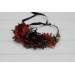 Bridal & Flower Girl Crown in Rust, Burgundy & Cinnamon