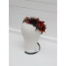 Bridal & Flower Girl Crown in Rust, Burgundy & Cinnamon