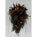 Moody Gothic Bridal & Bridesmaid Bouquets with Ferns