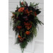 Moody Gothic Bridal & Bridesmaid Bouquets with Ferns