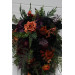 Moody Gothic Bridal & Bridesmaid Bouquets with Ferns