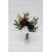 Wedding Table Flowers in Navy Blue, Burgundy, Ivory & Gold