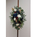 Elegant Ceremony Arch Flowers in Navy Blue, Burgundy, Ivory & Gold