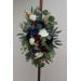 Elegant Ceremony Arch Flowers in Navy Blue, Burgundy, Ivory & Gold