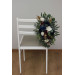 Floral Chair Markers in Navy Blue, Burgundy, Ivory & Gold