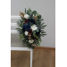 Floral Chair Markers in Navy Blue, Burgundy, Ivory & Gold