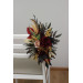 Floral Aisle Markers in Purple, Burgundy & Beige